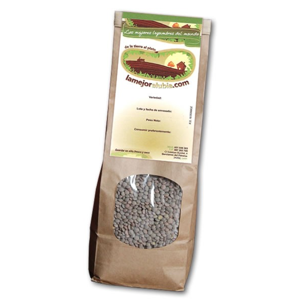 Lenteja pardina cultivada en leon